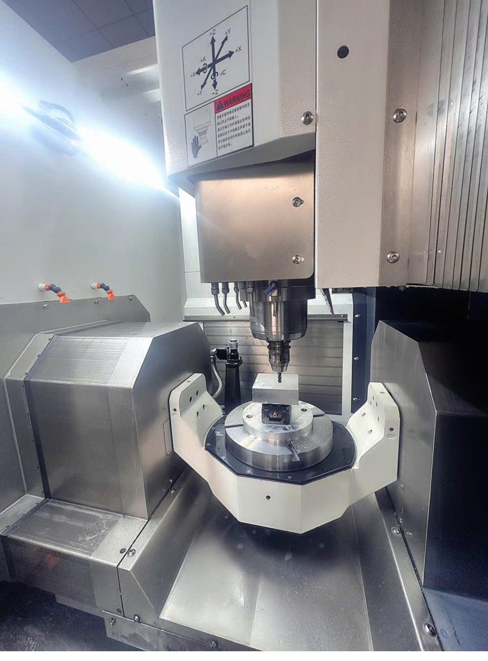 5-axis CNC machining center at Angus Precision factory in Ho Chi Minh City Vietnam