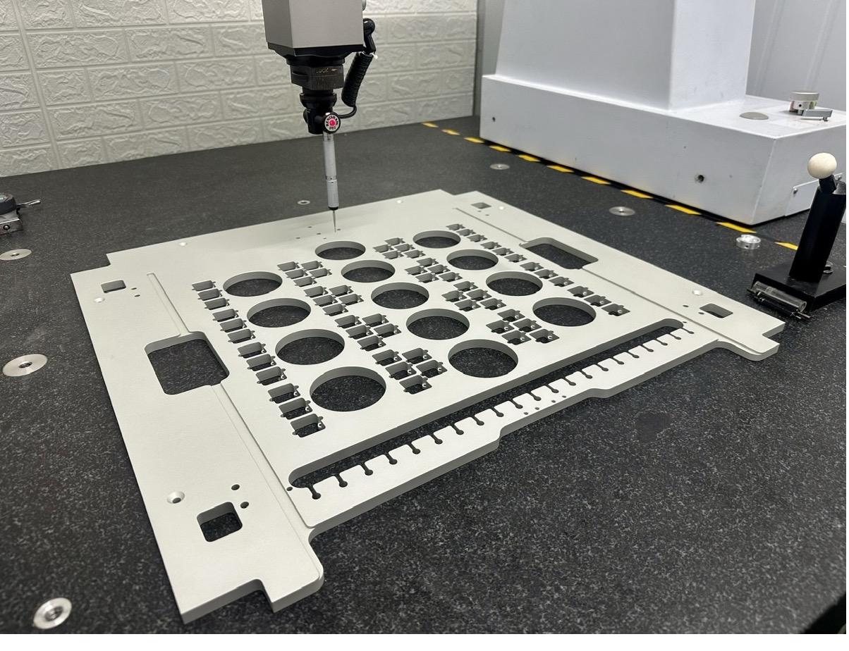 Semiconductor base plate Al 6061 CMM-verified