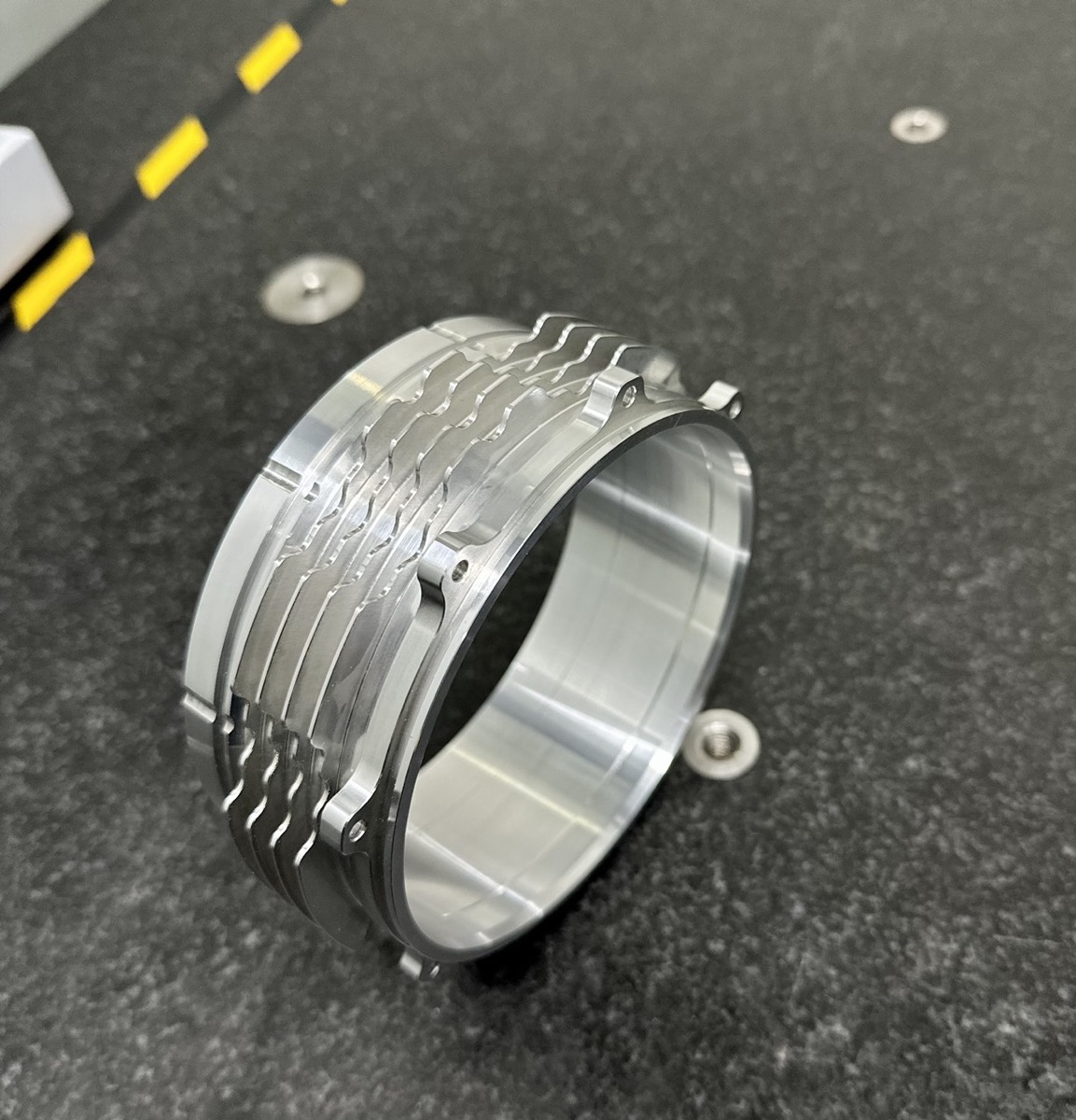 Al 6061 splined ring housing 5-axis milling thin-wall